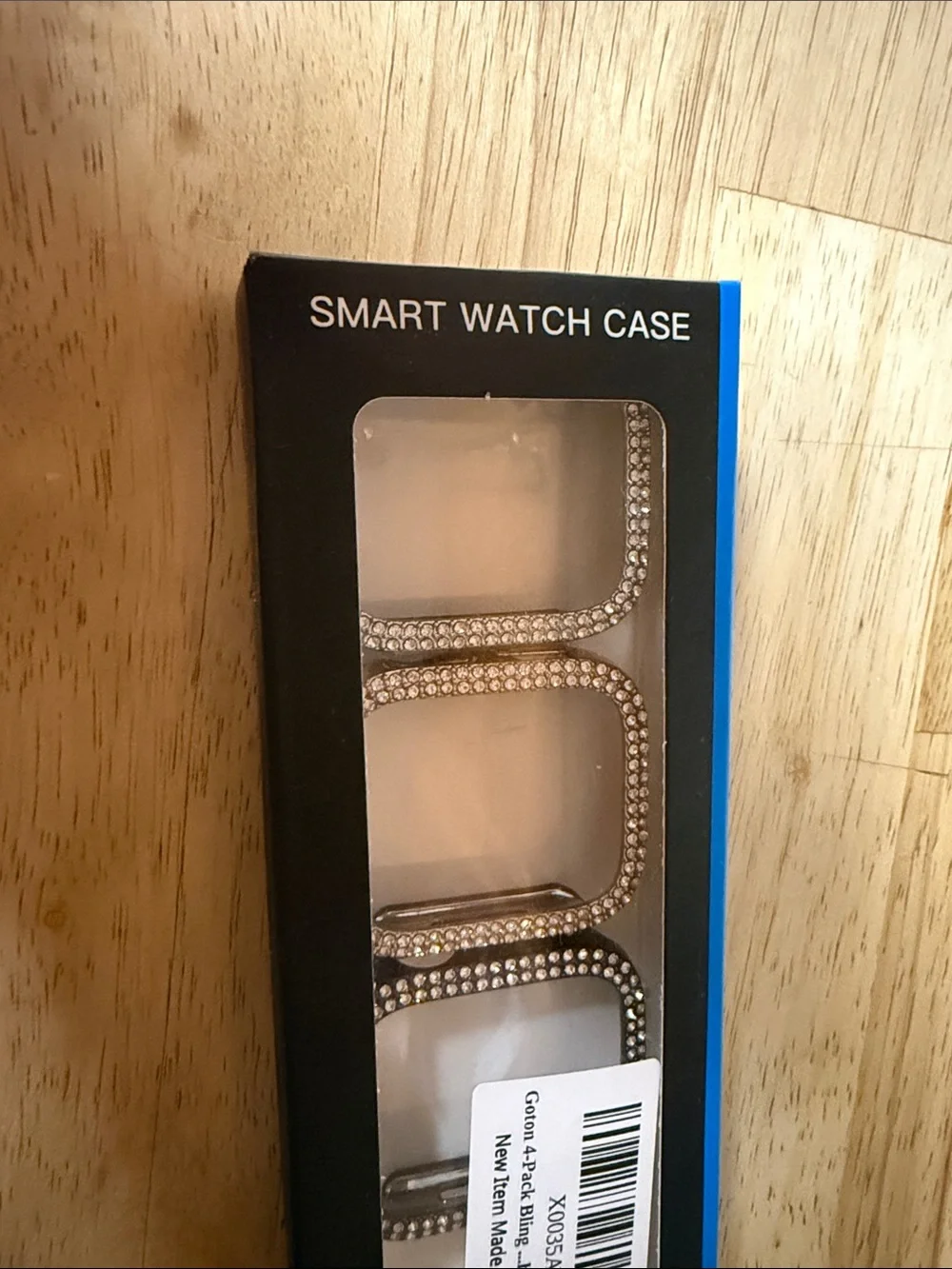 Rhinestone Smart Watch Case Cover - Silver pink and black 41mm